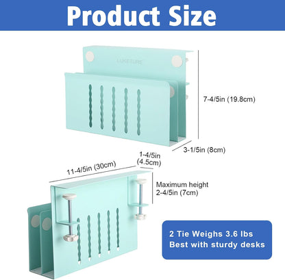 Desk Side Storage Laptop Holder No Drill Clamp On Organizer
