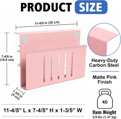 Desk Side Storage Laptop Holder No Drill Clamp On Organizer