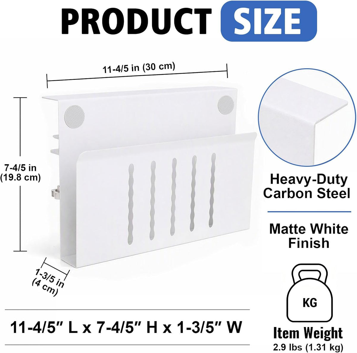 Desk Side Storage Laptop Holder No Drill Clamp On Organizer