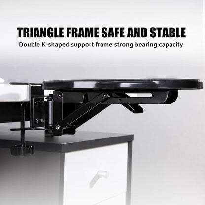 Computer Arm Rest for Desk, 180° Swivel and 90° Foldable, Black