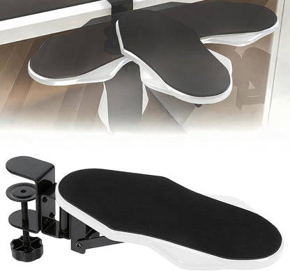 Computer Arm Rest for Desk, 180° Swivel and 90° Foldable, Black