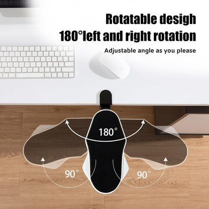 Computer Arm Rest for Desk, 180° Swivel and 90° Foldable, Black