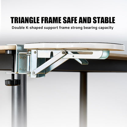 Computer Arm Rest for Desk, 180° Swivel and 90° Foldable, Black