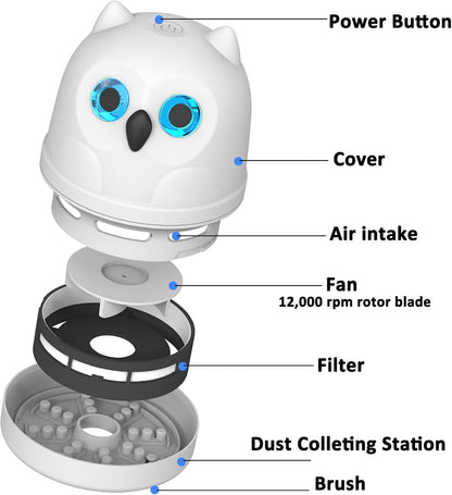Mini Desktop Vacuum Cleaner Cordless Desk Vacuum