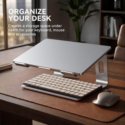 Laptop Stand, Aluminum Ergonomic Desk Riser, 10-15.6", Gold