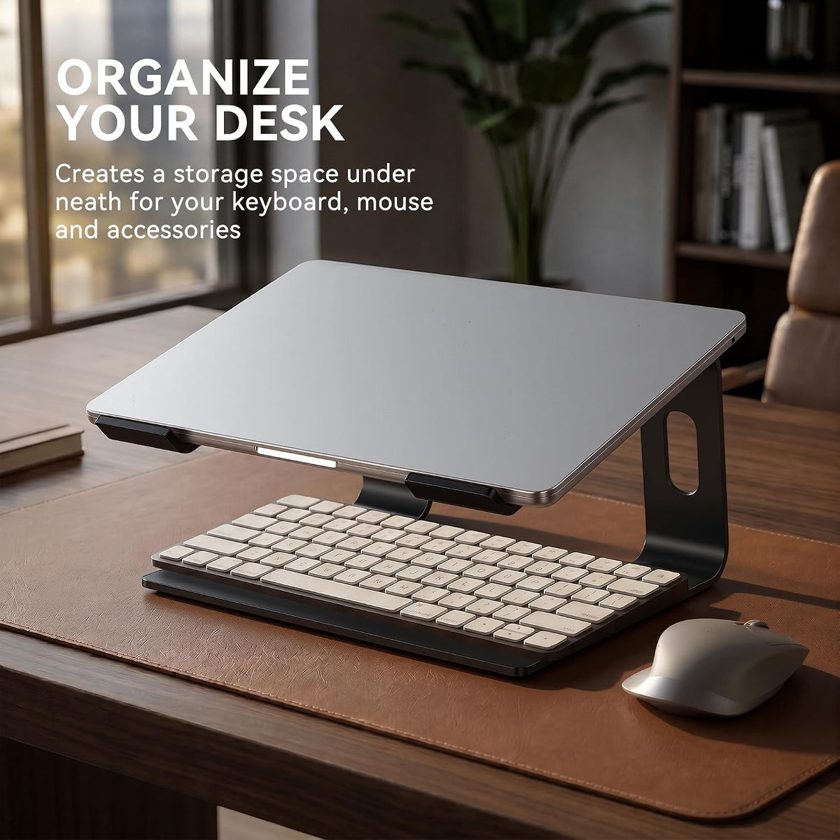 Laptop Stand, Aluminum Ergonomic Desk Riser, 10-15.6", Gold