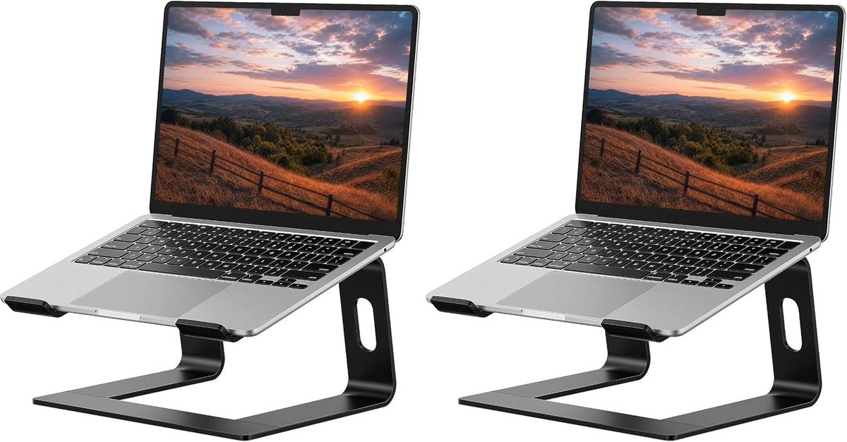 Laptop Stand, Aluminum Ergonomic Desk Riser, 10-15.6", Gold