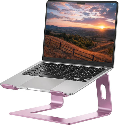 Laptop Stand, Aluminum Ergonomic Desk Riser, 10-15.6", Gold