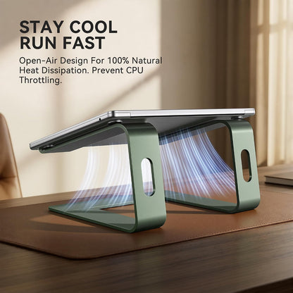 Laptop Stand, Aluminum Ergonomic Desk Riser, 10-15.6", Gold