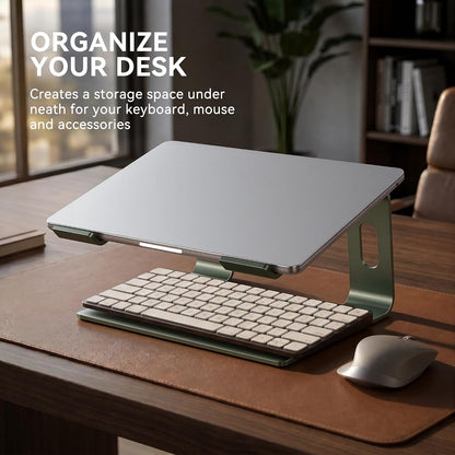 Laptop Stand, Aluminum Ergonomic Desk Riser, 10-15.6", Gold