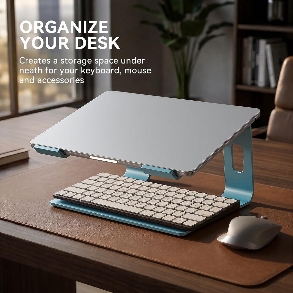 Laptop Stand, Aluminum Ergonomic Desk Riser, 10-15.6", Gold