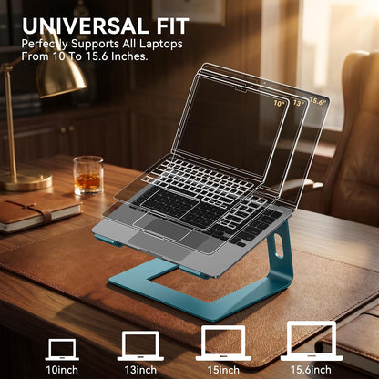 Laptop Stand, Aluminum Ergonomic Desk Riser, 10-15.6", Gold