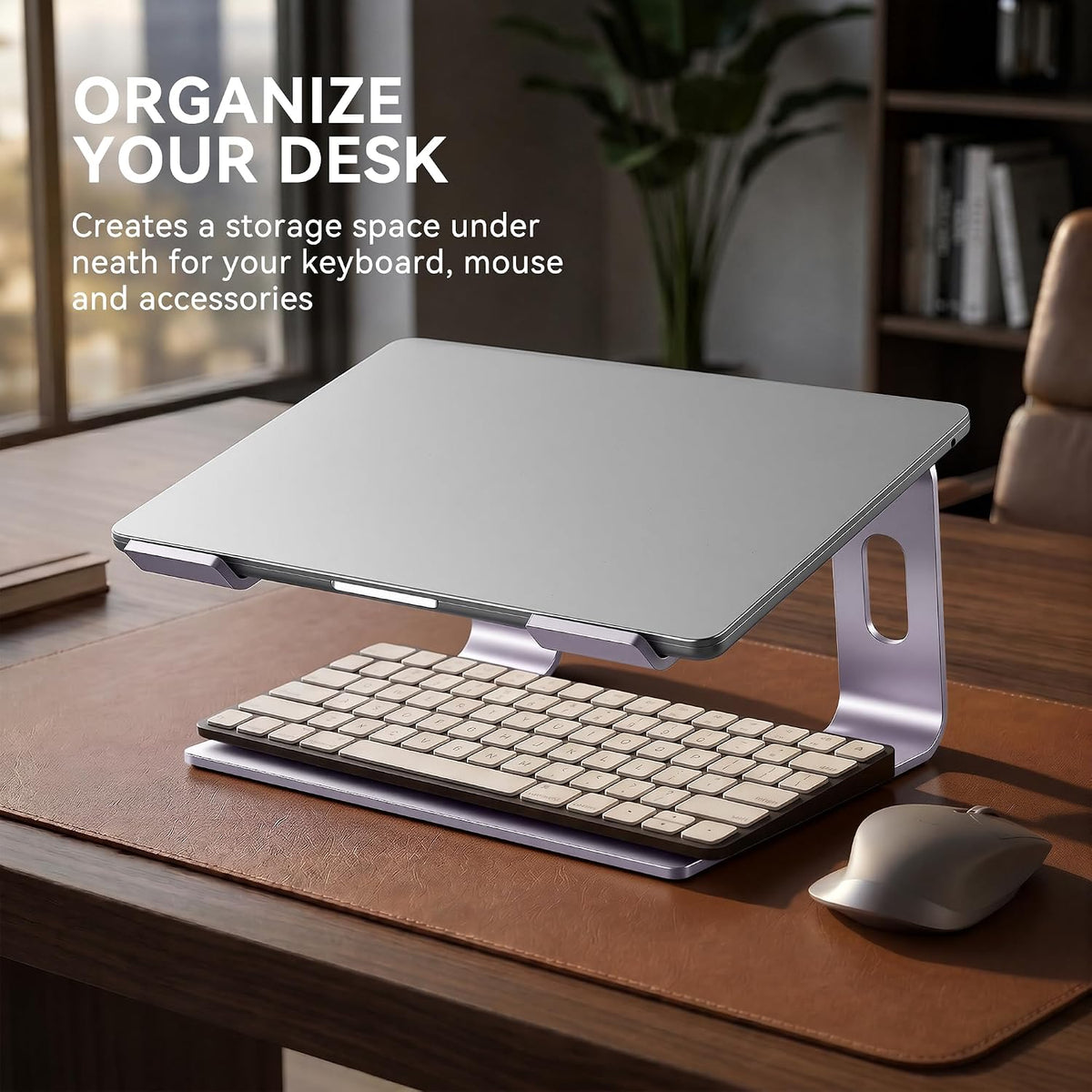 Laptop Stand, Aluminum Ergonomic Desk Riser, 10-15.6", Gold