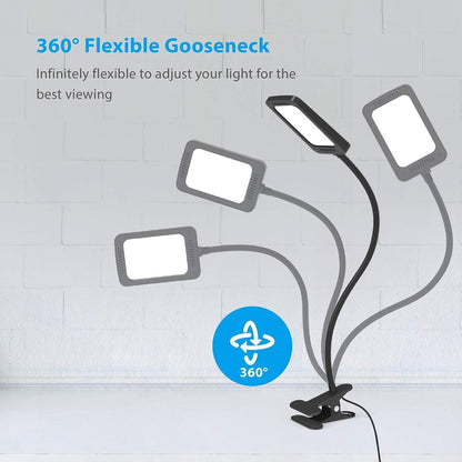 TROND LED Desk Lamp with Clamp, 1000LM Bright 3-Level Dimmable Desk Light