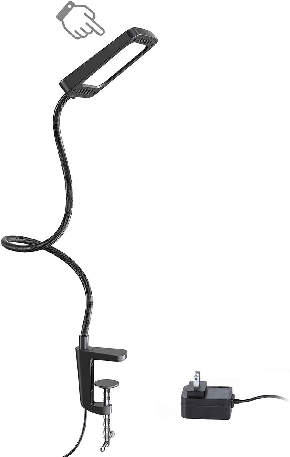 TROND LED Desk Lamp with Clamp, 1000LM Bright 3-Level Dimmable Desk Light
