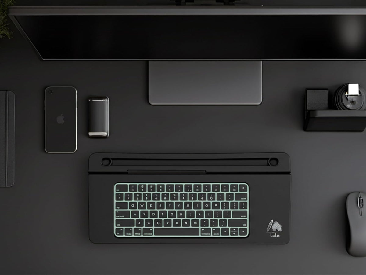 Black Glass Desktop Whiteboard
