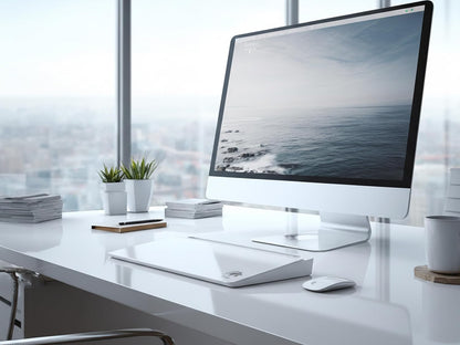 Black Glass Desktop Whiteboard