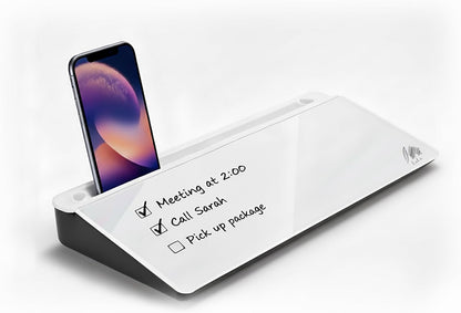 Black Glass Desktop Whiteboard