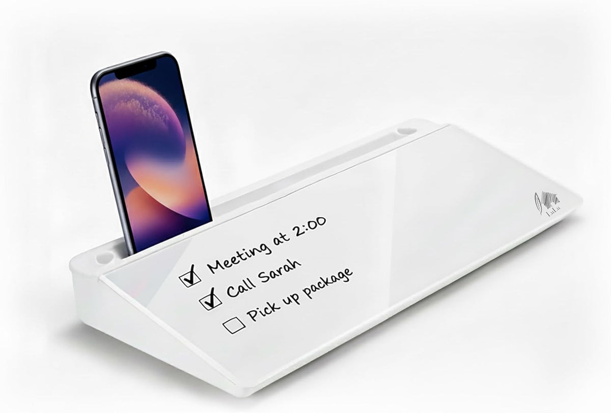 Black Glass Desktop Whiteboard