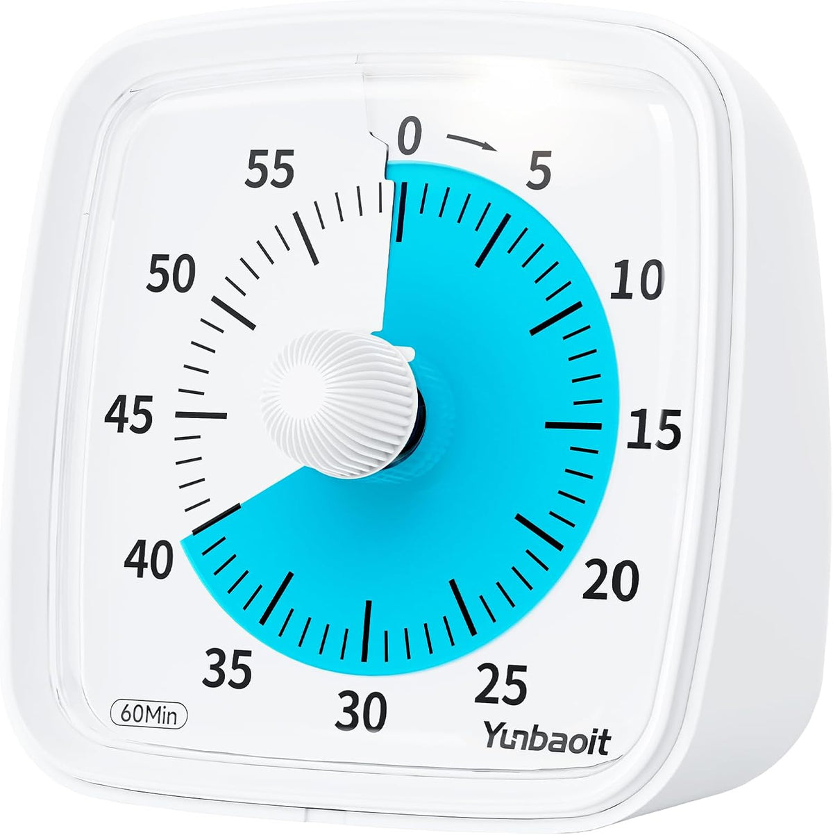Visual Timer with Night Light, 60 Minute Countdown, Light Blue