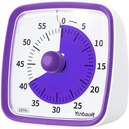 Visual Timer with Night Light, 60 Minute Countdown, Light Blue