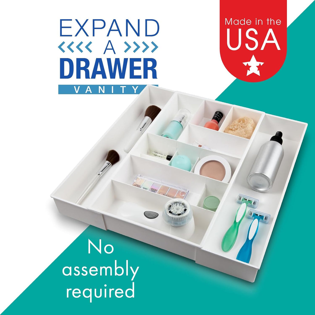 Expandable Office Drawer Desk Organizer Storage Tray