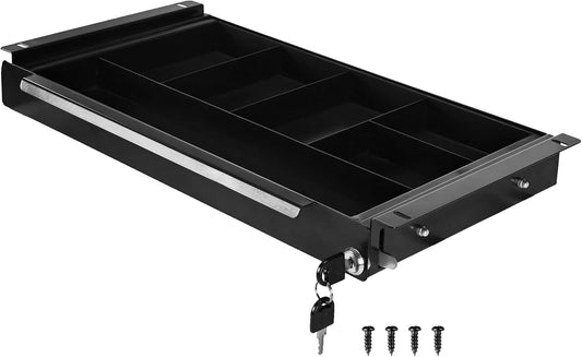 18.8 inch Under Desk Pull-Out Drawer with Lock