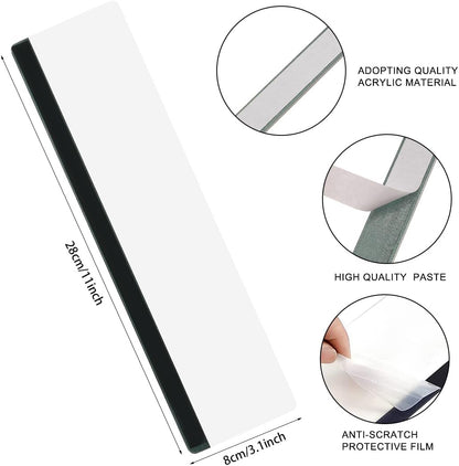 Monitor Memo Board 2Pcs Office Desk Accessories Computer Monitor Sticky Note Holder for Computer Screen Acrylic Desktop Memo Board for Women Men Home Office