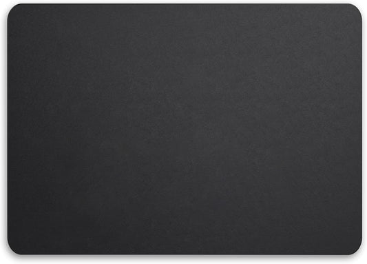 Leather Desk Pad Mat, 17" x 12", Black