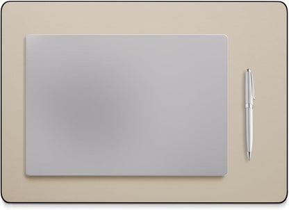 Leather Desk Pad Mat, 17" x 12", Black
