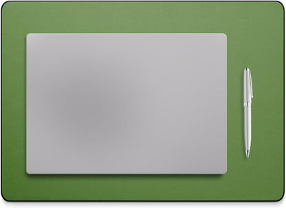 Leather Desk Pad Mat, 17" x 12", Black