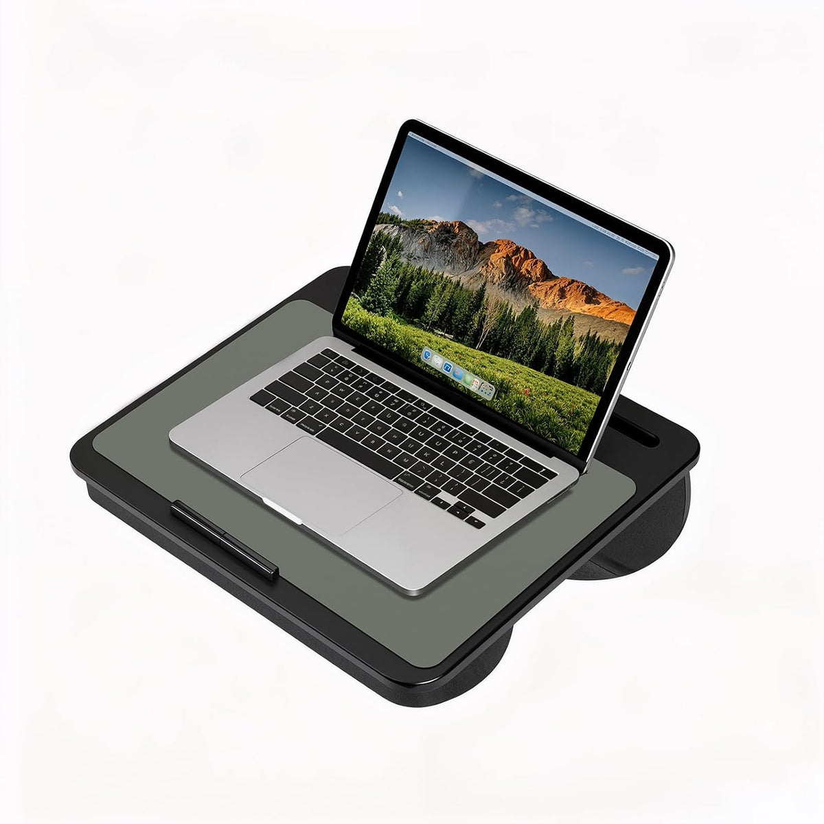 Leather Desk Pad Mat, 17" x 12", Black