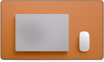 Leather Desk Pad Mat, 17" x 12", Black