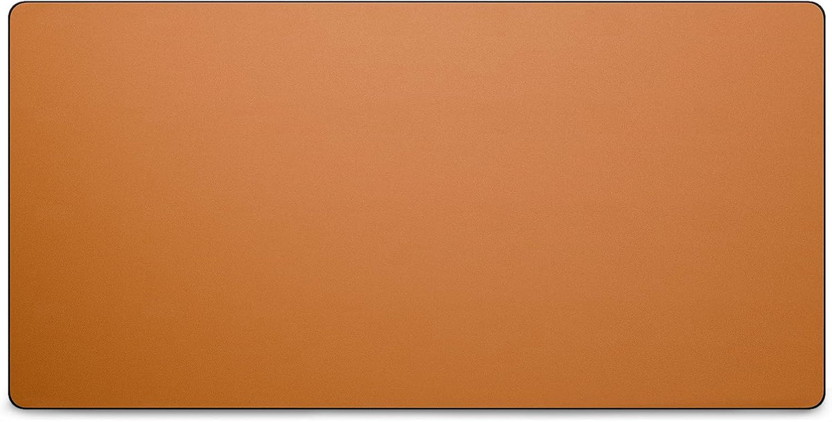 Leather Desk Pad Mat, 17" x 12", Black