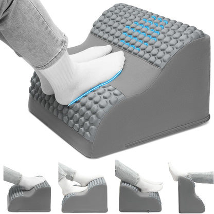 Foot Rest for Under Desk with Massage Dots, 3-Tier Foot Stool, Black