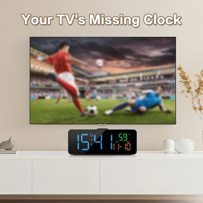 3-in-1 Digital Clocks for Living Room, Small & Compact Alarm Clock