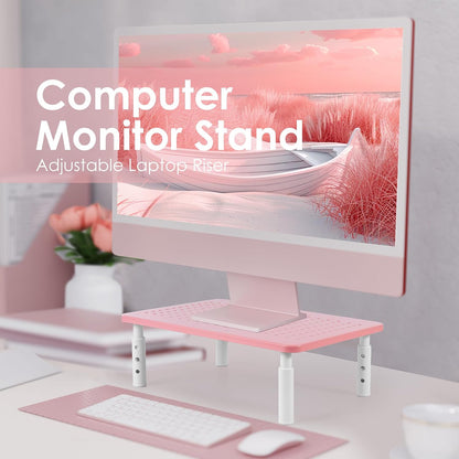 Monitor Riser Desktop Stand Flat Screen TV Monitor Stand Riser