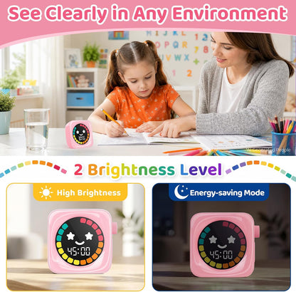 Visual Timer for Kids ADHD, 99-min Digital Countdown/Stopwatch Timer, White
