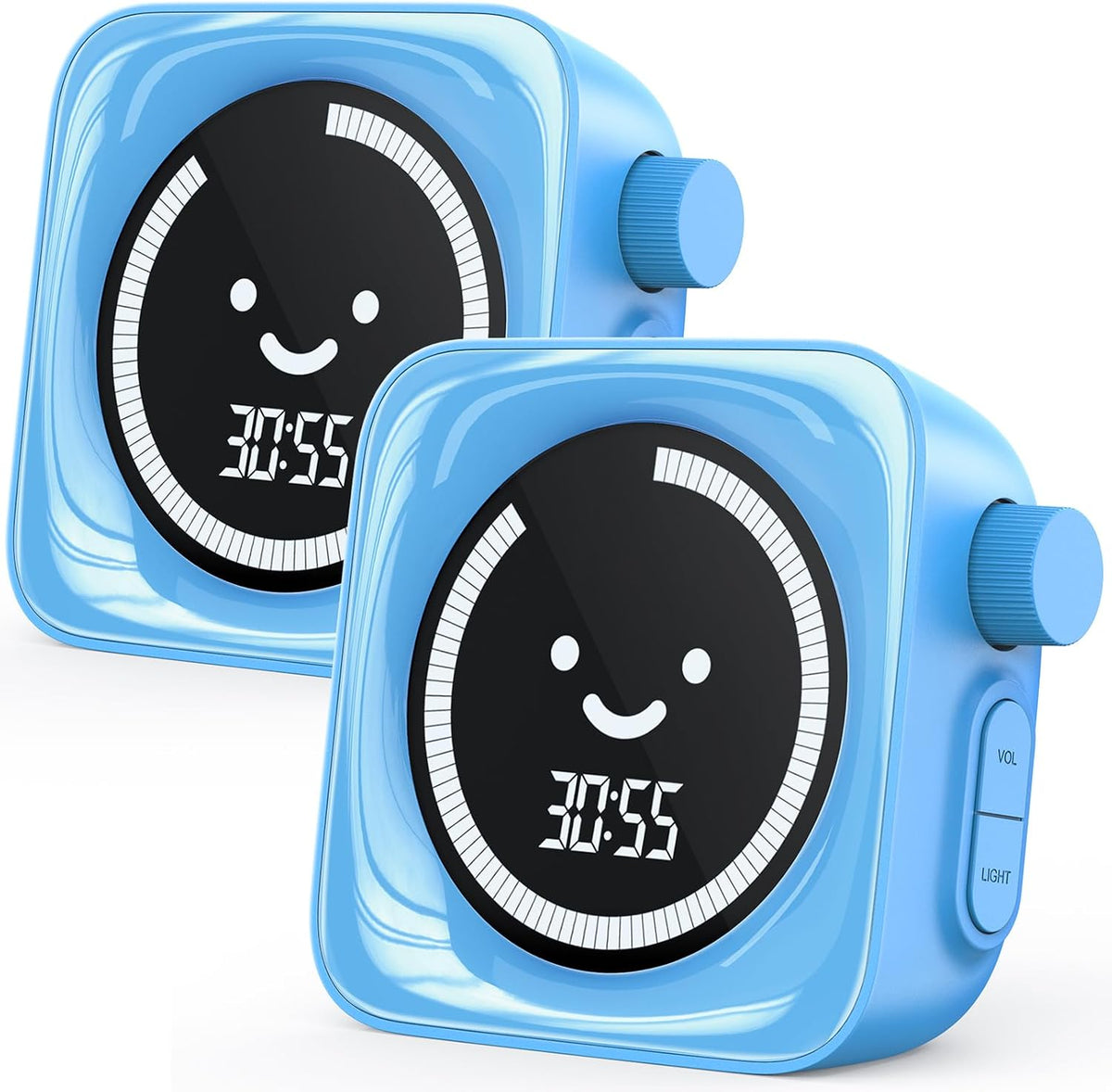 Visual Timer for Kids ADHD, 99-min Digital Countdown/Stopwatch Timer, White