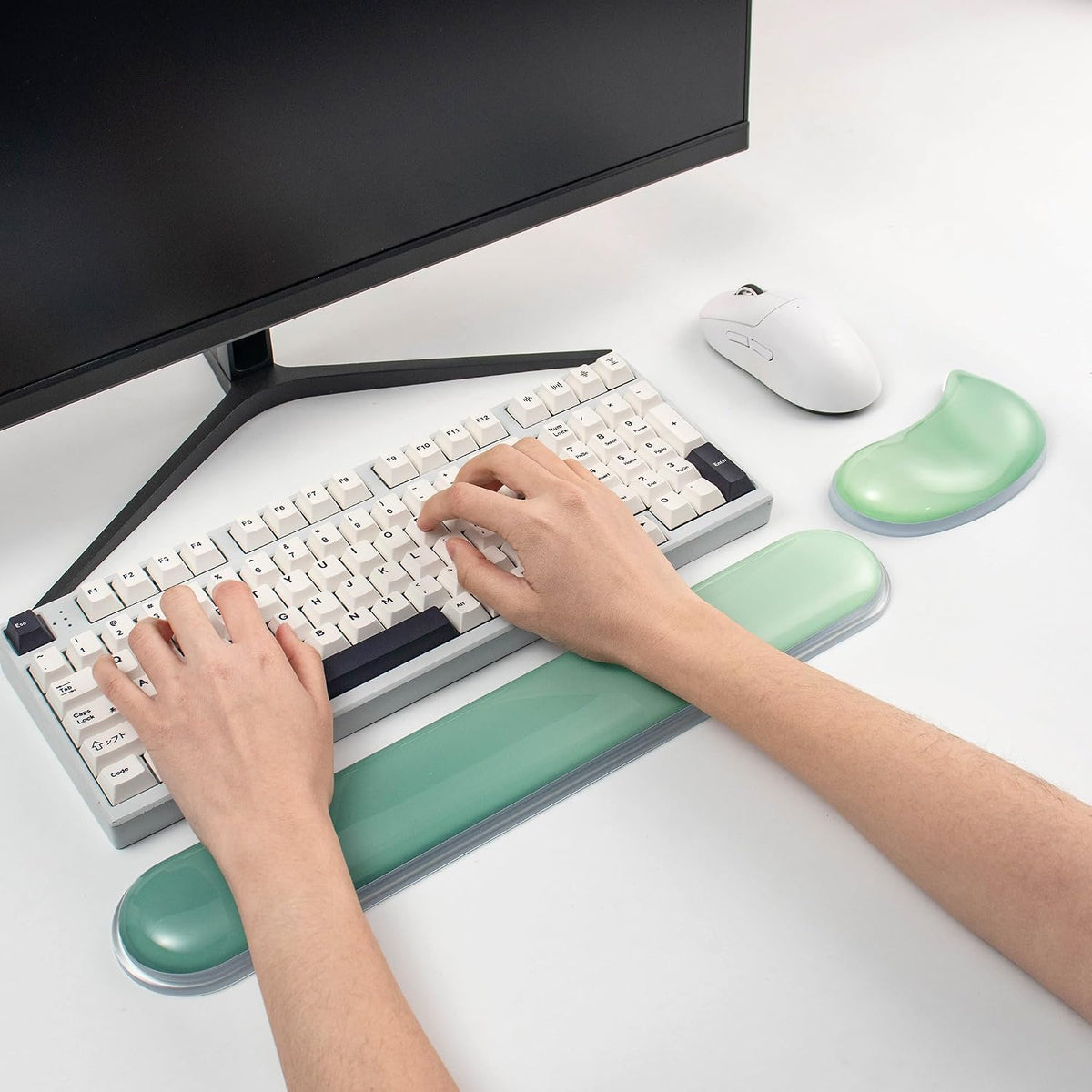 Gel Keyboard and Mouse Wrist Rest Set,Wrist Support for Computer Keyboard