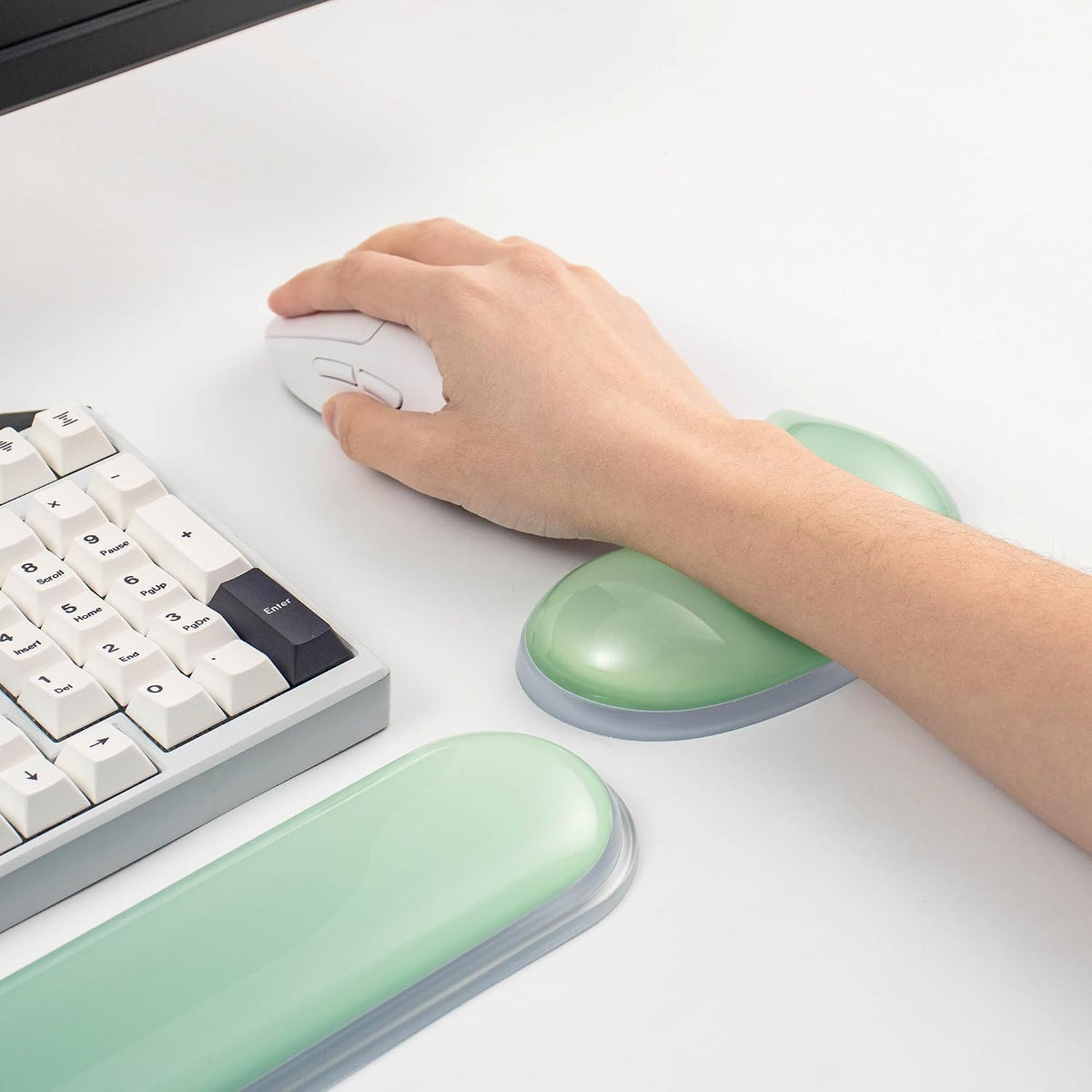 Gel Keyboard and Mouse Wrist Rest Set,Wrist Support for Computer Keyboard