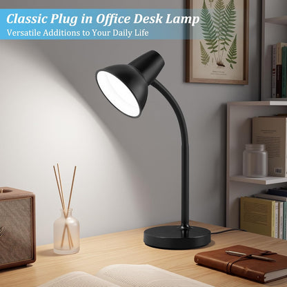 Clip On LED Desk Lamp, Flexible Arm, Eye-Caring Study Lamps for School Dorm