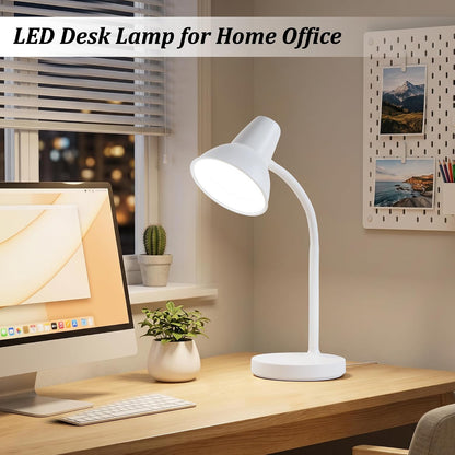 Clip On LED Desk Lamp, Flexible Arm, Eye-Caring Study Lamps for School Dorm
