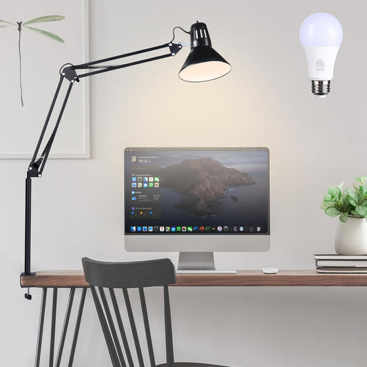 Swing Arm Desk Lamp for Home Office 360°Adjustable