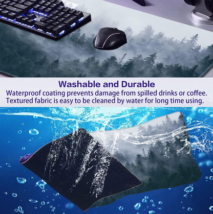 Retro American Flag XL Gaming Mouse Pad with Stitching Edge Laptop Desk Mat
