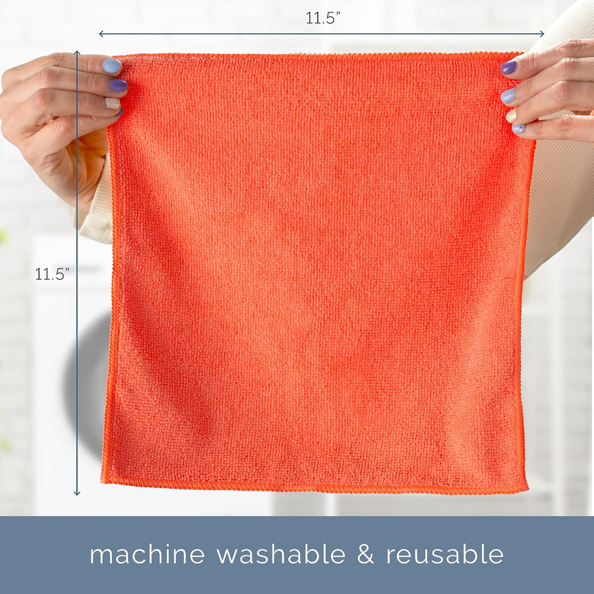 . Microfiber Cleaning Cloth, 11.5" x 11.5"