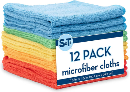 . Microfiber Cleaning Cloth, 11.5" x 11.5"