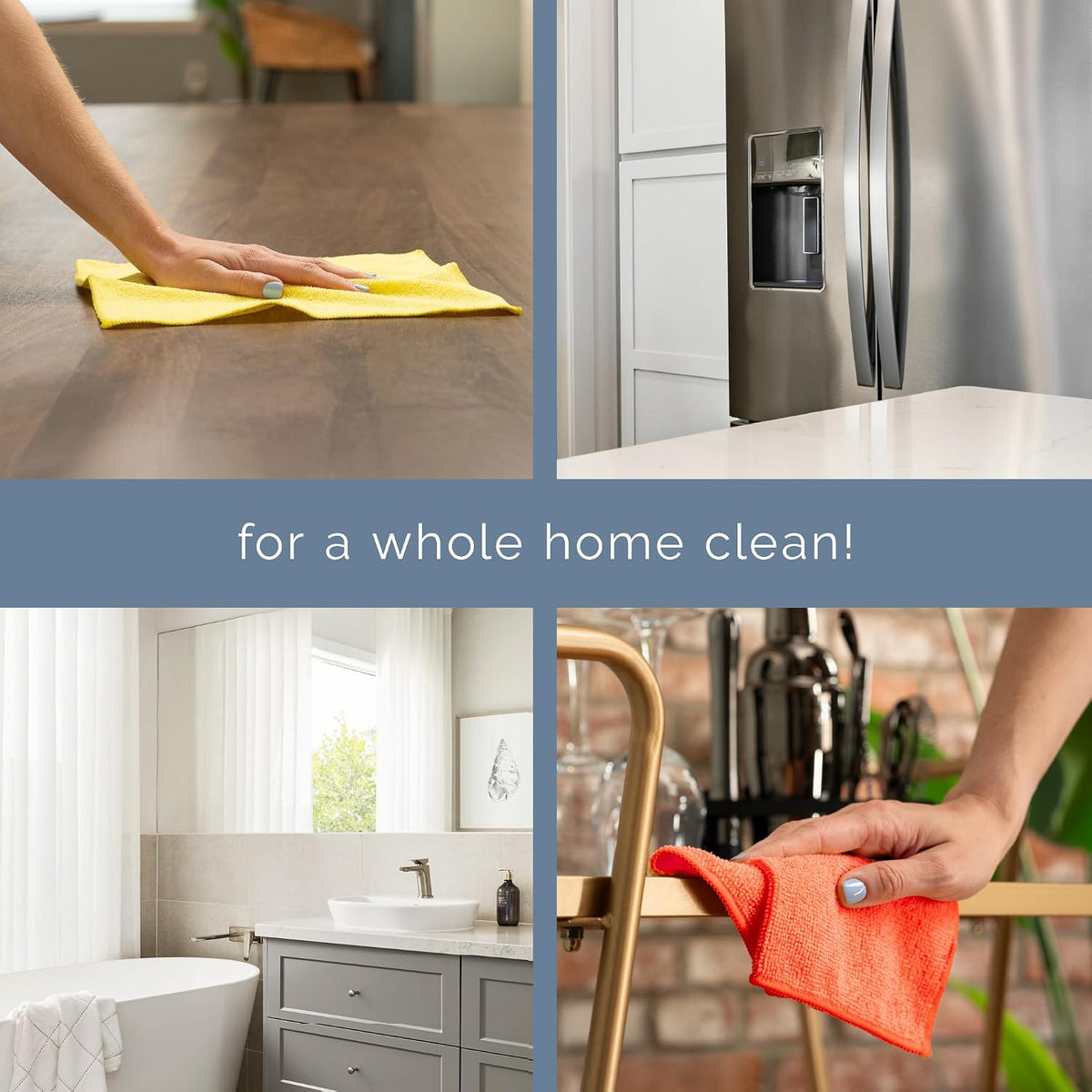 . Microfiber Cleaning Cloth, 11.5" x 11.5"