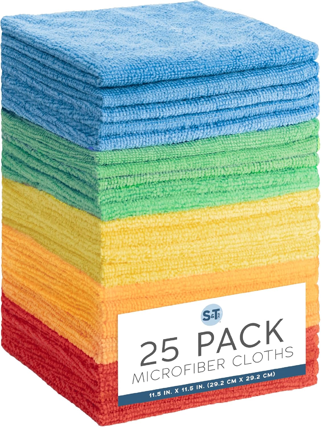 . Microfiber Cleaning Cloth, 11.5" x 11.5"
