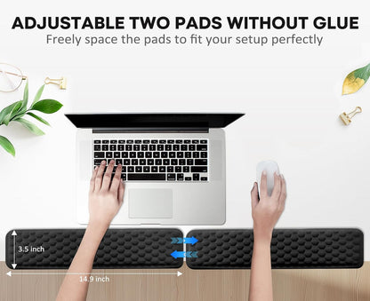 L-Shaped Desk Elbow Pad for Desk,Memory Foam Elbow Support Pad 2Pack